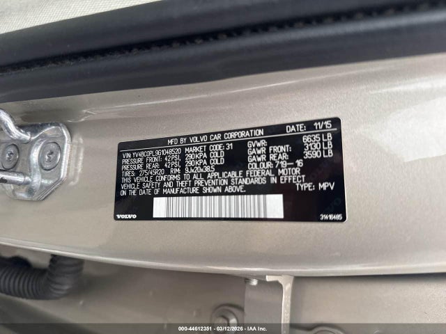 2016 VOLVO XC90 HYBRID YV4BC0PL9G1048520 Photo 8