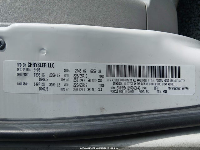 2009 CHRYSLER TOWN & COUNTRY 2A8HR54119R663646 Photo 8