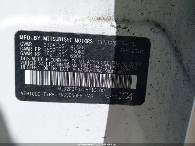 2018 MITSUBISHI MIRAGE G4 ML32F3FJ7JHF12100 Photo 8