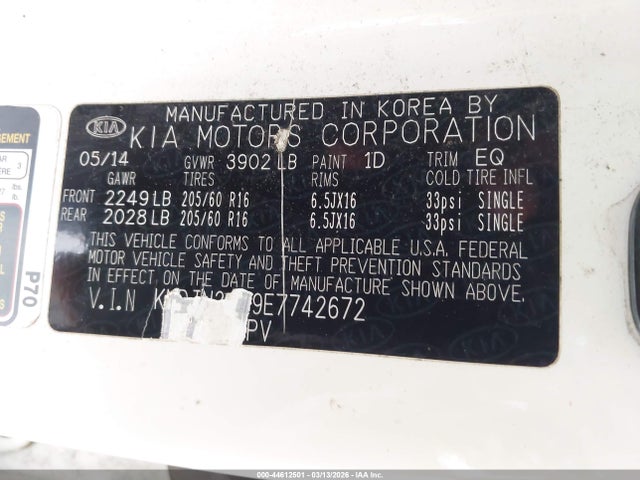 KIA Soul 2014 KNDJN2A29E7742672 Image 9