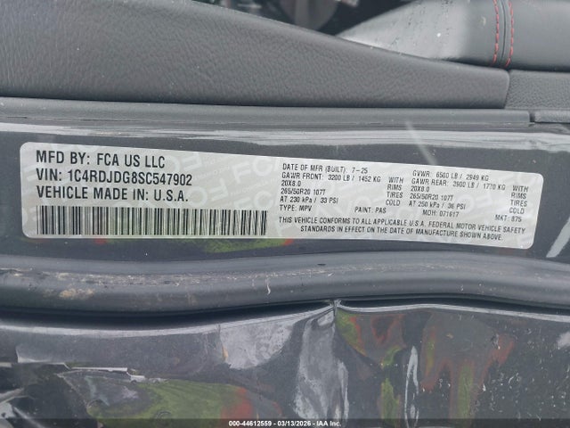 Dodge Durango Gt Awd 2025 1C4RDJDG8SC547902 Image 9