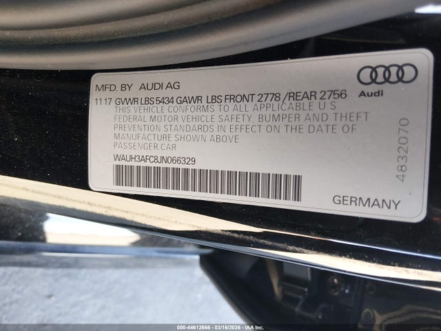2018 AUDI A6 WAUH3AFC8JN066329 Photo 8