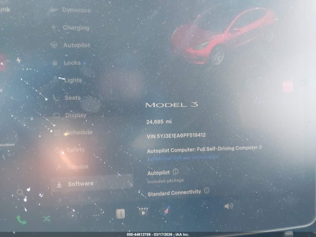 Продажа на аукционе авто 2023 Tesla Model 3 Rear-wheel Drive, vin: 5YJ3E1EA6PF519412, номер лота: 44612789
