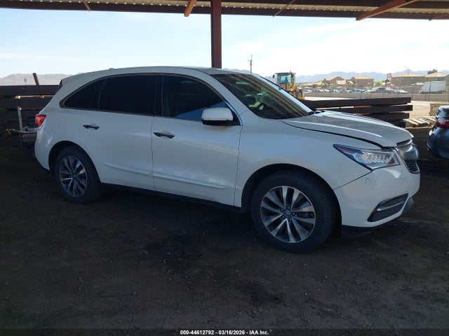 Aukcja sprzedaży 2016 Acura Mdx Technology   Acurawatch Plus Packages/technology Package, vin: 5FRYD4H40GB017445, numer aukcji: 44612792