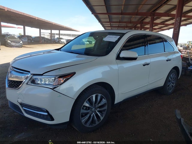 Aukcja sprzedaży 2016 Acura Mdx Technology   Acurawatch Plus Packages/technology Package, vin: 5FRYD4H40GB017445, numer aukcji: 44612792