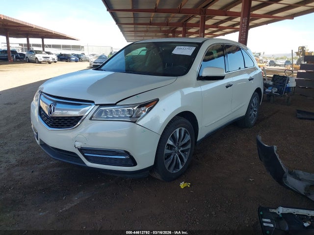 Aukcja sprzedaży 2016 Acura Mdx Technology   Acurawatch Plus Packages/technology Package, vin: 5FRYD4H40GB017445, numer aukcji: 44612792