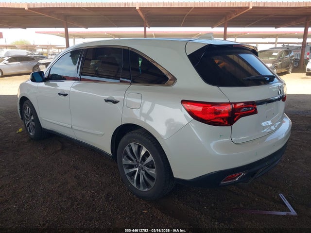 Aukcja sprzedaży 2016 Acura Mdx Technology   Acurawatch Plus Packages/technology Package, vin: 5FRYD4H40GB017445, numer aukcji: 44612792