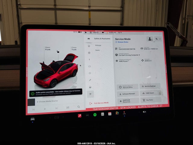 Aukcja sprzedaży 2025 Tesla Model Y Long Range Dual Motor All-wheel Drive, vin: 7SAYGDEE9SF256736, numer aukcji: 44612918