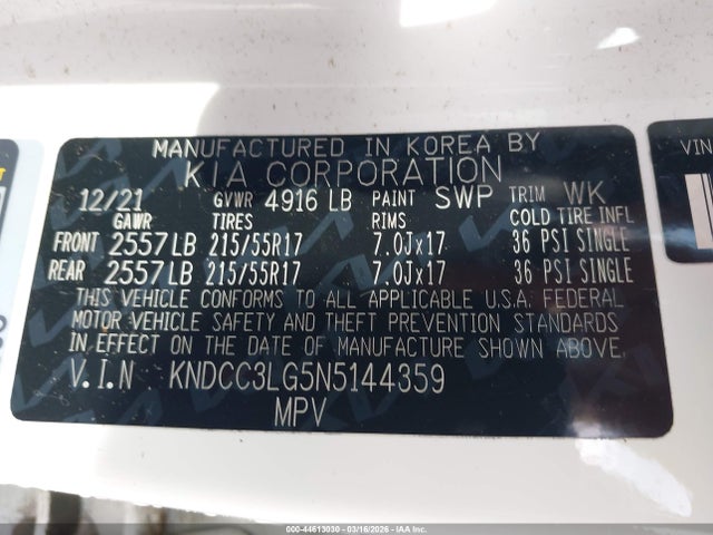 KIA Niro Ev Ex 2022 KNDCC3LG5N5144359 Image 9