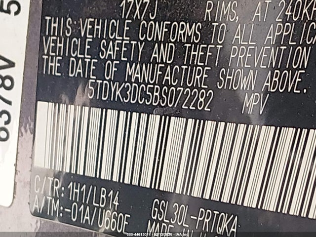 2011 TOYOTA SIENNA 5TDYK3DC5BS072282 Photo 8