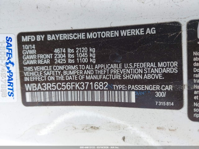 2015 BMW 435I WBA3R5C56FK371682 Photo 8