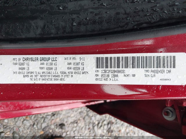 2011 CHRYSLER 200 1C3BC2FG2BN580331 Photo 8