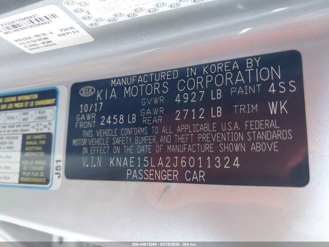 KIA Stinger 2018 KNAE15LA2J6011324 Image 9