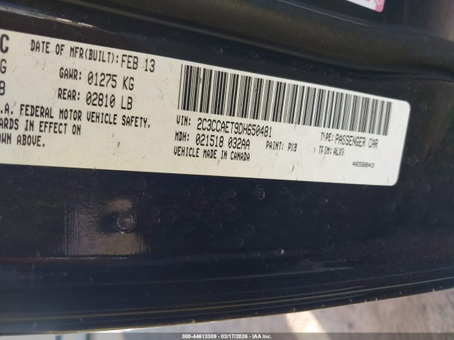Aukcja sprzedaży 2013 Chrysler 300c, vin: 2C3CCAET9DH650481, numer aukcji: 44613309