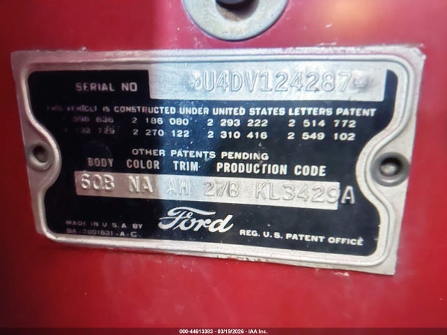 Продажа на аукционе авто 1954 Ford Coupe, vin: U4DV12487, номер лота: 44613383