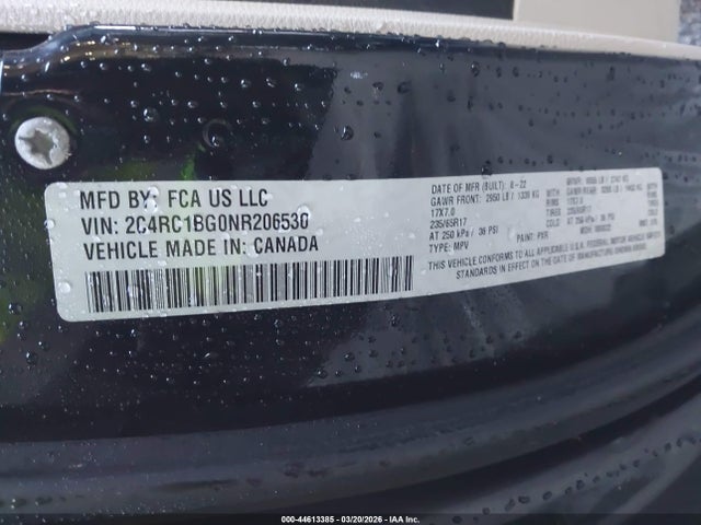 2022 CHRYSLER PACIFICA 2C4RC1BG0NR206530 Photo 8