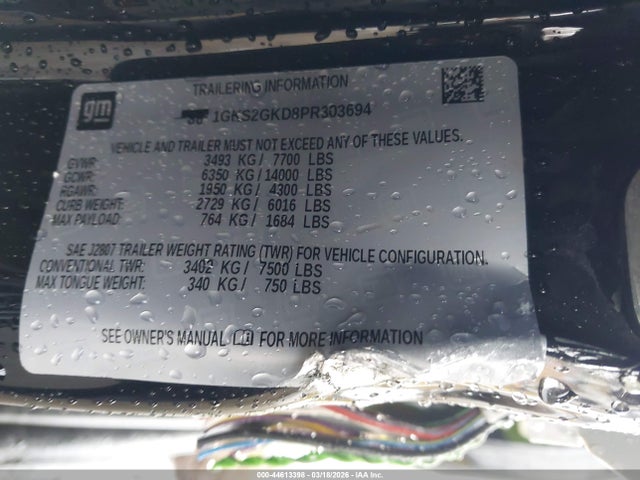 Продажа на аукционе авто 2023 Gmc Yukon Xl 4wd Slt, vin: 1GKS2GKD8PR303694, номер лота: 44613398