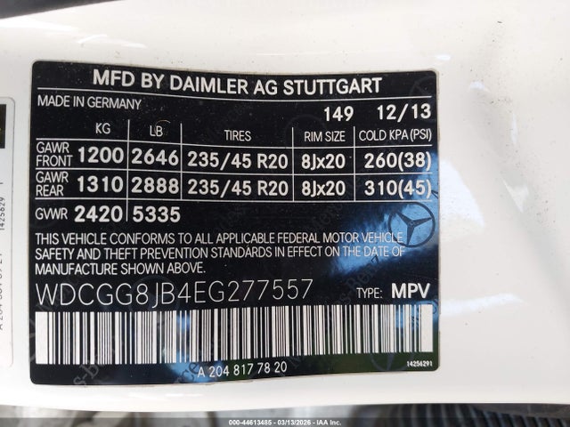 2014 MERCEDES-BENZ GLK 350 WDCGG8JB4EG277557 Photo 8