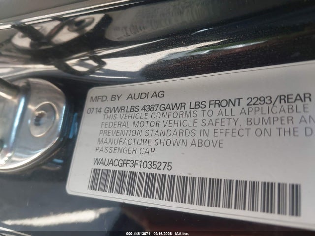 2015 AUDI A3 WAUACGFF3F1035275 Photo 8