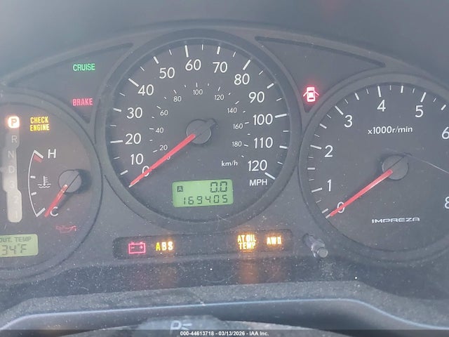 Aukcja sprzedaży 2006 Subaru Impreza 2.5i, vin: JF1GD67646H507449, numer aukcji: 44613718