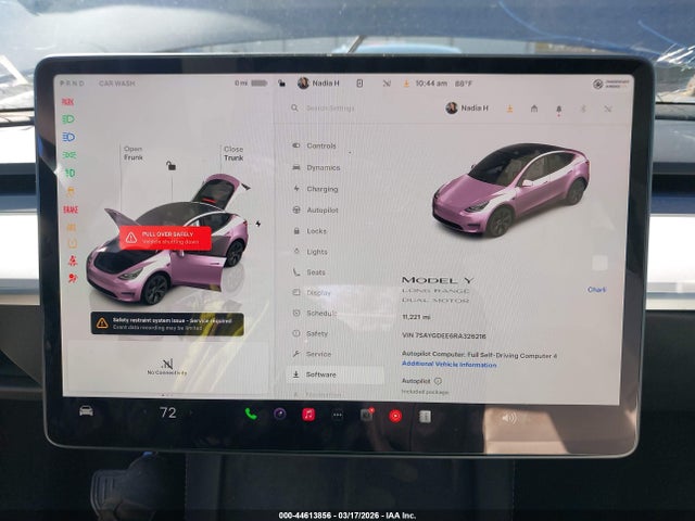 Aukcja sprzedaży 2024 Tesla Model Y Long Range Dual Motor All-wheel Drive, vin: 7SAYGDEE6RA326216, numer aukcji: 44613856