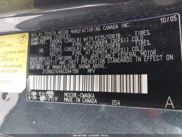 2006 LEXUS RX 330 2T2HA31U46C094199 Photo 8