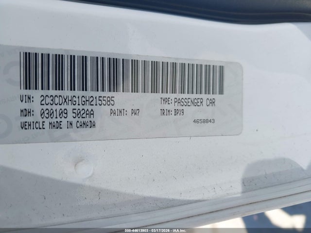 2016 DODGE CHARGER 2C3CDXHG1GH215585 Photo 8