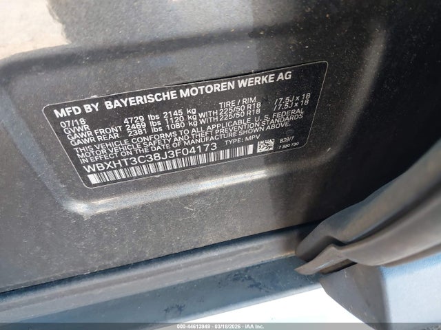 2018 BMW X1 WBXHT3C38J3F04173 Photo 8