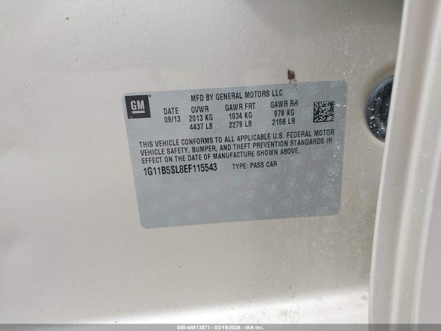 2014 CHEVROLET MALIBU 1G11B5SL8EF115543 Photo 8