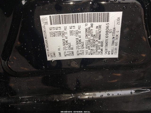 Продаж на аукціоні авто 2026 Nissan Rogue Sv, vin: 5N1BT3BA0TC698065, номер лоту: 44614318