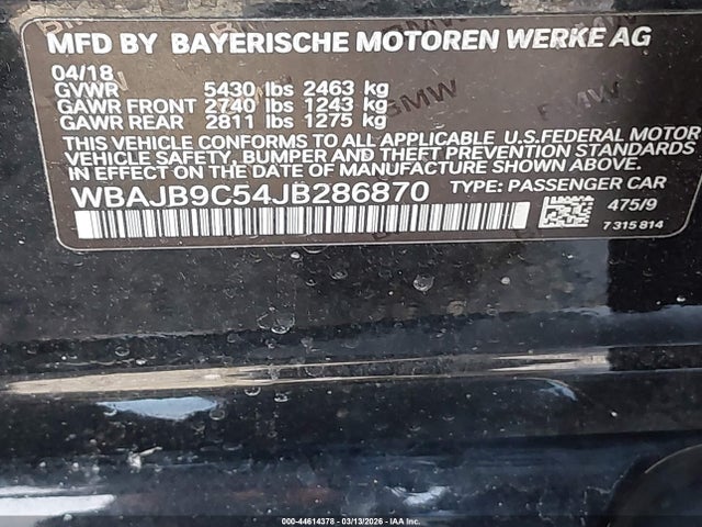 2018 BMW M550I WBAJB9C54JB286870 Photo 8