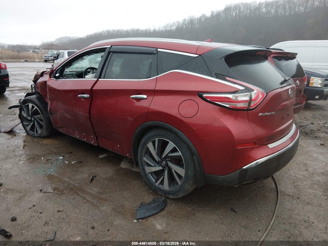 2016 Nissan Murano Platinum მანქანა იყიდება აუქციონზე, vin: 5N1AZ2MH3GN127405, აუქციონის ნომერი: 44614500