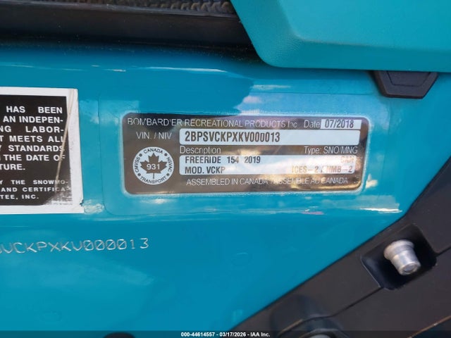 Ski-Doo Freeride 2019 2BPSVCKPXKV000013 Image 9