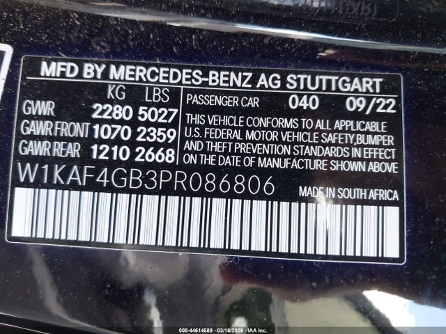 2023 MERCEDES-BENZ C 300 W1KAF4GB3PR086806 Photo 8