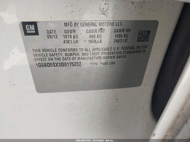 2013 CADILLAC ATS 1G6AD5SX3D0175237 Photo 8