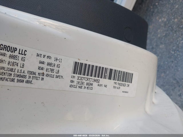 2012 FIAT 500 3C3CFFCR7CT194952 Photo 8