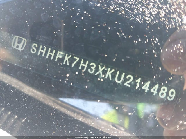 SHHFK7H3XKU214489 Honda Civic Lx