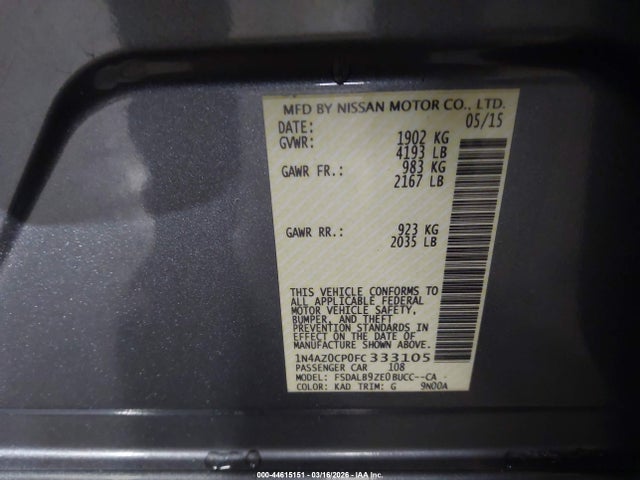 2015 NISSAN LEAF 1N4AZ0CP0FC333105 Photo 8