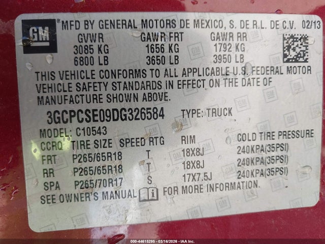 2013 CHEVROLET SILVERADO 1500 3GCPCSE09DG326584 Photo 8