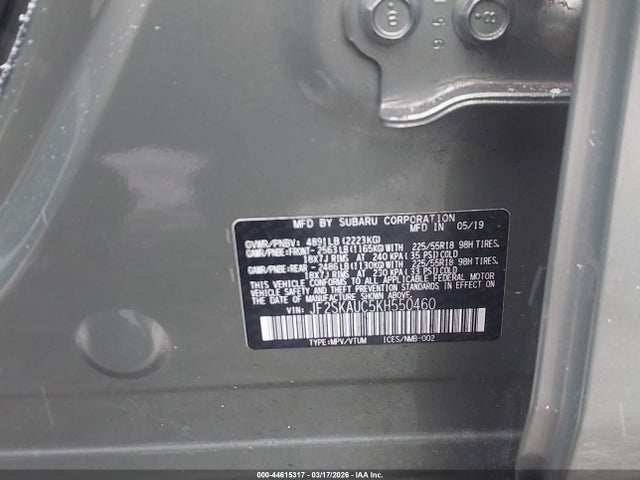 Aukcja sprzedaży 2019 Subaru Forester Limited, vin: JF2SKAUC5KH550460, numer aukcji: 44615317