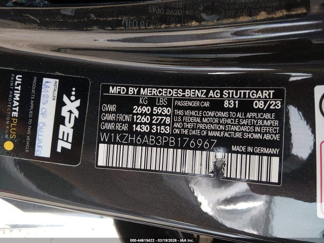 44615422 :رقم المزاد ، W1KZH6AB3PB176967 vin ، 2023 Mercedes-benz E 450 4matic All-terrain مزاد بيع