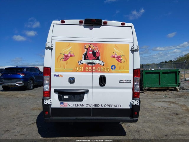 44615448 :رقم المزاد ، 3C6MRVJG6PE508689 vin ، 2023 Ram Promaster 3500 Cargo Van High Roof 159 Wb Ext مزاد بيع
