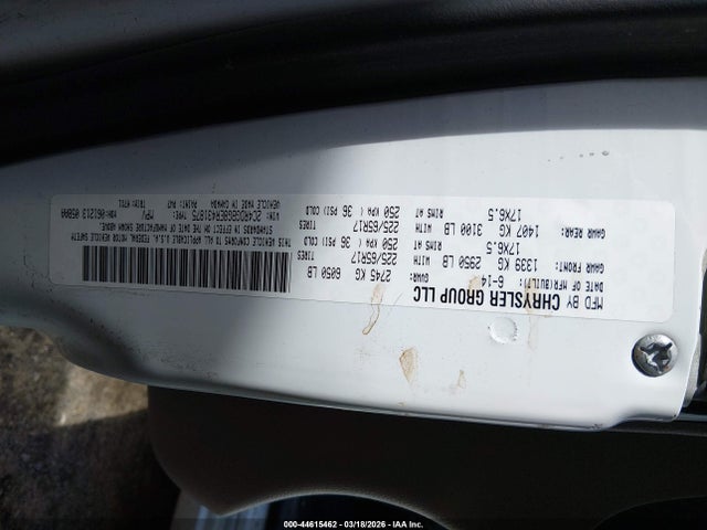 44615462 :رقم المزاد ، 2C4RDGBG3GR401993 vin ، 2016 Dodge Grand Caravan Se مزاد بيع