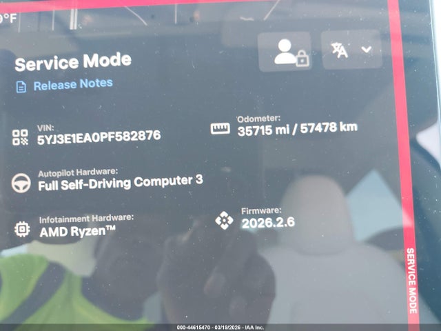 Aukcja sprzedaży 2023 Tesla Model 3 Rear-wheel Drive, vin: 5YJ3E1EA0PF582876, numer aukcji: 44615470