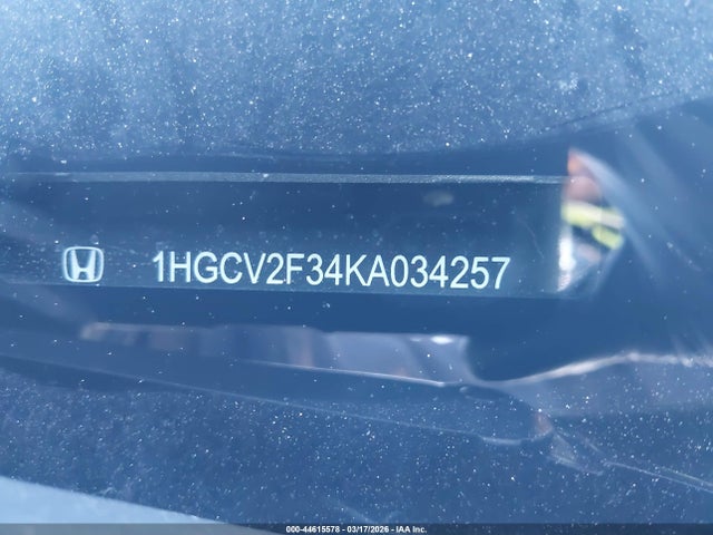 2019 Honda Accord Sport 2.0t მანქანა იყიდება აუქციონზე, vin: 1HGCV2F34KA034257, აუქციონის ნომერი: 44615578