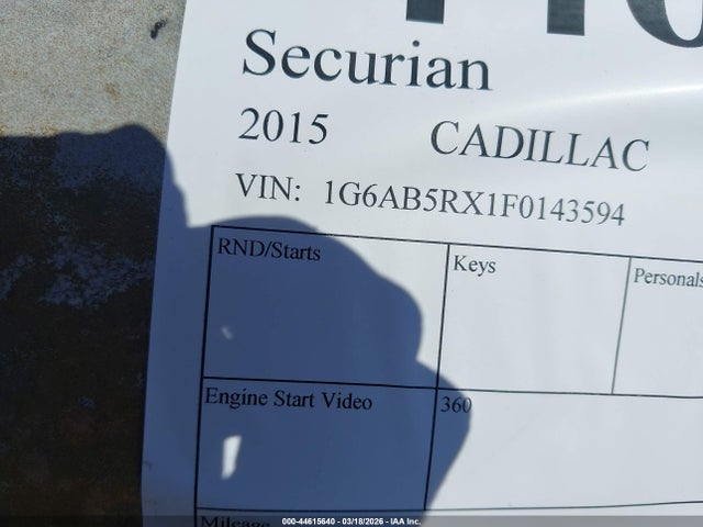 Cadillac ATS LUXURY 2015 1G6AB5RX1F0143594 Image 9
