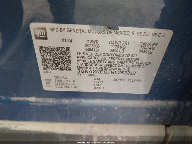 2024 CHEVROLET EQUINOX 3GNAXKEG7RL253213 Photo 8