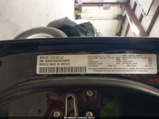 3C6RR7KG2NG239849 RAM 1500 Classic