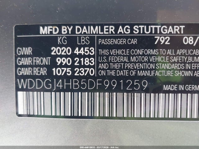 Aukcja sprzedaży 2013 Mercedes-benz C 250, vin: WDDGJ4HB5DF991259, numer aukcji: 44615933