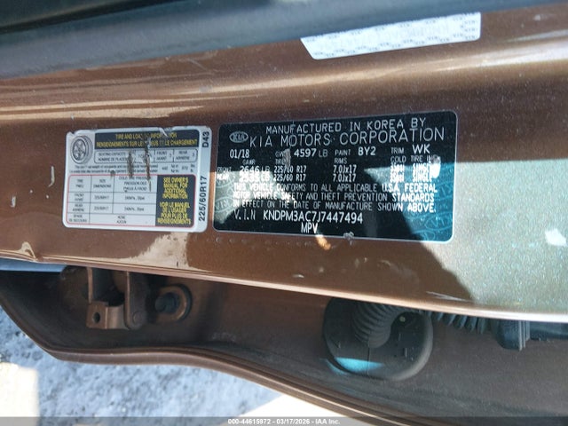 2018 KIA SPORTAGE KNDPM3AC7J7447494 Photo 8